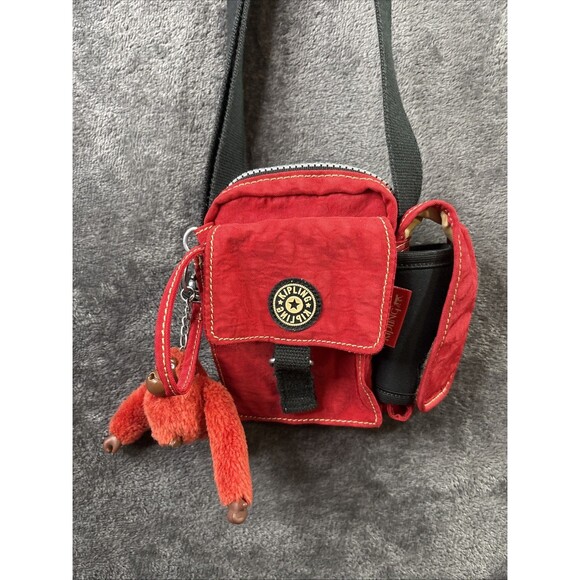 Kipling Mini Crossbody Bag Handbag Purse Dusty Red (Vitange) - Picture 2 of 13